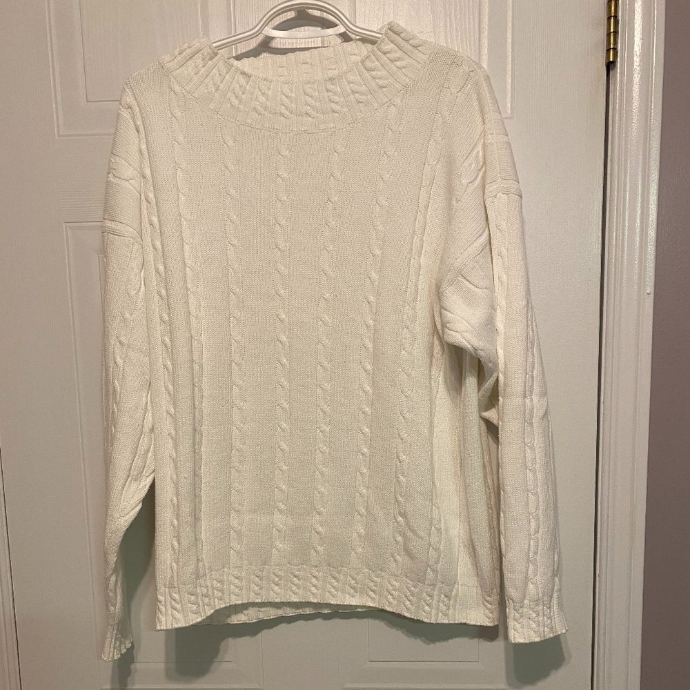 Rino Rossi  Women's White Sweater Large
